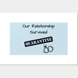 Our Relationship Survived Quarantine Rings Posters and Art